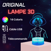 Lampe 3d personnalisée à led - One Pièce Luffy