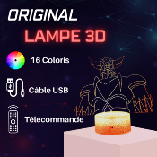 Lampe 3d personnalisée à led - Goldorak 2