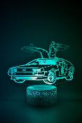 Lampe 3d personnalise  led - Voiture retour vers le futur Delorean| Veilleuse Enfant, Dcoration Chambre, Cadeau Personnalis Anniversaire et Nol