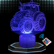 Lampe 3d personnalise  led - Tracteur | Veilleuse, Dcoration Maison, Cadeau Personnalis Anniversaire et Nol