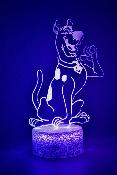 Lampe 3d personnalise  led - Animal Chien Scooby Doo  | Veilleuse Enfant, Dcoration Chambre, Cadeau Personnalis Anniversaire et Nol