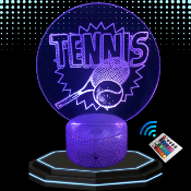 Lampe 3d personnalise  led - Tennis | Veilleuse, Dcoration Maison, Cadeau Personnalis Anniversaire et Nol