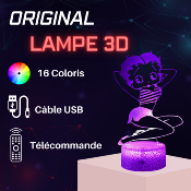 Lampe 3d personnalisée à led - Betty Boop