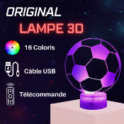 Lampe 3d personnalisée à led - Football ballon