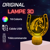 Lampe 3d personnalisée à led - Cheval 2 | Veilleuse, Décoration Maison, Cadeau Personnalisé Anniversaire et Noël