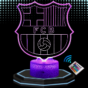 Lampe 3d personnalisée à led - Football Barcelone